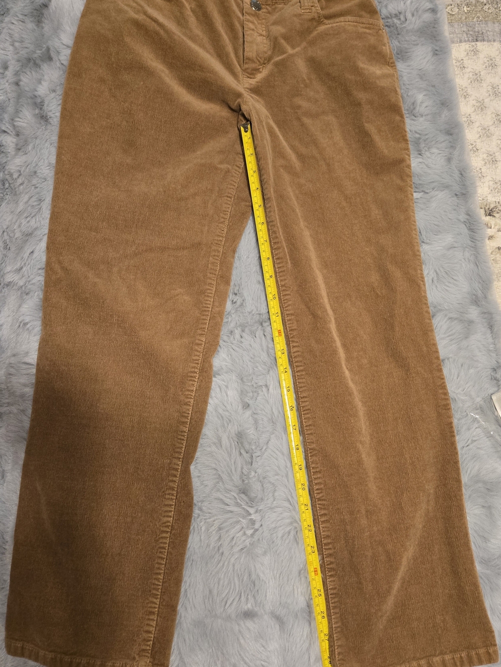 Sigrid Olsen Modernist Tan Corduroy Straight Leg Trousers 8